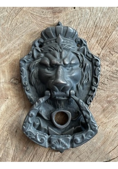 ASLAN FİGÜRLÜ ANTİK OKSİT PİRİNÇ KAPI TAK TAK KAPI TOKMAGI