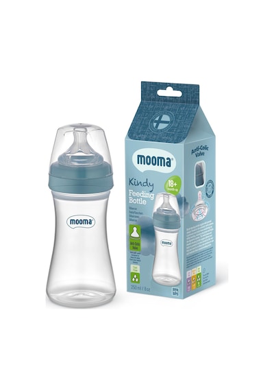 Kindy Biberon 250 Ml 18+ Ay Hızlı Akış Pastel Mavi 4 Adet