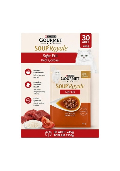 Soup Royale Sığır Etli Kedi Çorbası 30x45g