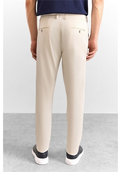 Süvari Taş Regular Düz Armürlü Normal Bel Casual Pantolon Spn2016600004-s01