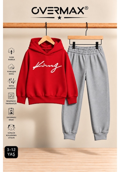 Overmax Italik King Baskılı Kapüşonlu Sweatshirt Eşofman Takımı 3-12 Yaş Kırmızı Üst-gri Alt - 923241758 Kırmızı Üst-gri Alt Overmax Italik King Baskılı Kapüşonlu Sweatshirt Eşofman Takımı 3-12 Yaş Kırmızı Üst-gri Alt - 923241758 Kırmızı Üst-gri Alt