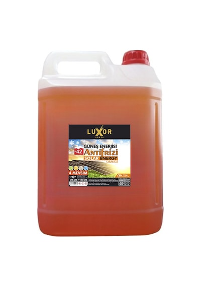 Luxor Kimya 5 lt. -42 Turuncu Güneş Enerjisi Antifrizi 4 Mevsim  (Yeni Üretim)