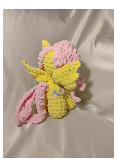 El Yapımı Tığ İşi My Little Pony Peluş Oyuncak Fluttershy 02 - Çok Renkli