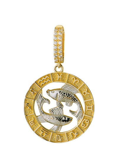 Balık Burç Altın Charm 2,93 Gr-6483