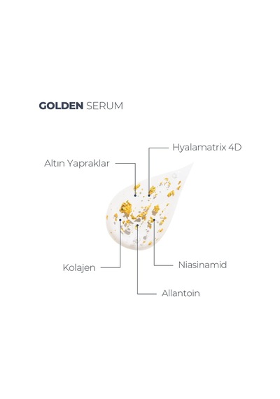 Yaşlanma Karşıtı Collagen & Niacinamide & 24k Altın Yapraklı Serum 30 Ml