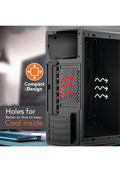 Gamx Offıce Atx 350w Psu 2x Usb Ports Ses Kulaklık Girişli Ofis Bilgisayar Kasası