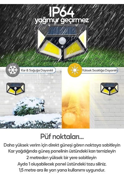 Harekete Sensörlü Solar Enerjili Işık Bahçe Işıklandırmak İçin Lamba Dış Mekan İçin Uygun Güneş Enerjili Aydınlatma Piknik Kamp Tatil İçin Bahçe, Havuz Kenarı Aydınlatması Bk-100b Cob Çok Renkli Harekete Sensörlü Solar Enerjili Işık Bahçe Işıklandırmak İçin Lamba Dış Mekan İçin Uygun Güneş Enerjili Aydınlatma Piknik Kamp Tatil İçin Bahçe, Havuz Kenarı Aydınlatması Bk-100b Cob Çok Renkli