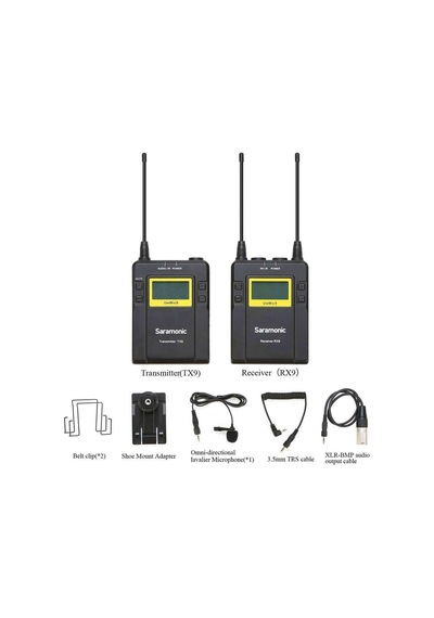 Saramonıc Uwmıc9 Rx9 Tx9 Kıt 1 Uhf Wıreless Mıcrophone