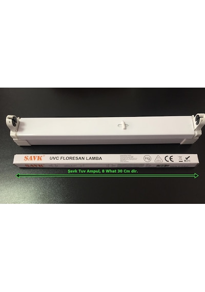 Şavk 8 What 30cm Tuv Ampul Ve Armatür Uv-c Mikrop Kırıcı Ampul