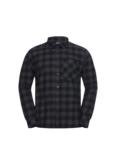 Jack Wolfskın Jack Wolfskin Lite Flannel Shirt Erkek Gri Gömlek T0156 Antrasit