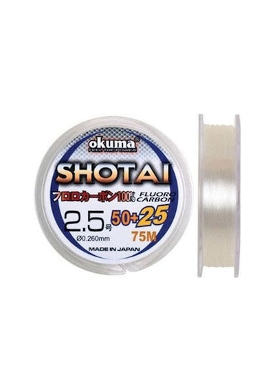 Okuma Shotai Fluorocarbon 75 Mt 0,370 Mm Misina