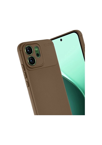 Oppo Reno 14f Auto Focus Karbon Kapak - Kahverengi 0.2M-Çok Renkli