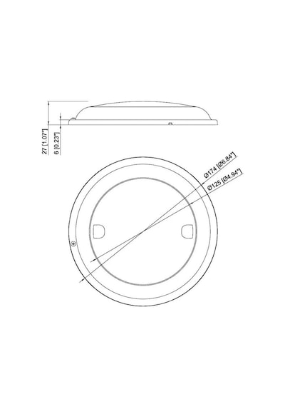 Labarka Dimmerli LED Tavan Lambası 12/24V 17cm Gün Işığı