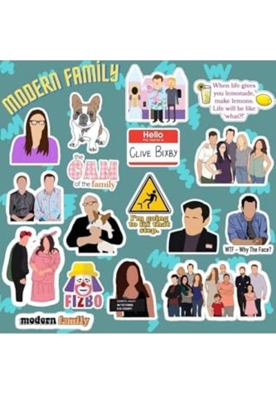 Modern Family Sticker Seti Laptop Notebook Telefon Etiket Journal 1