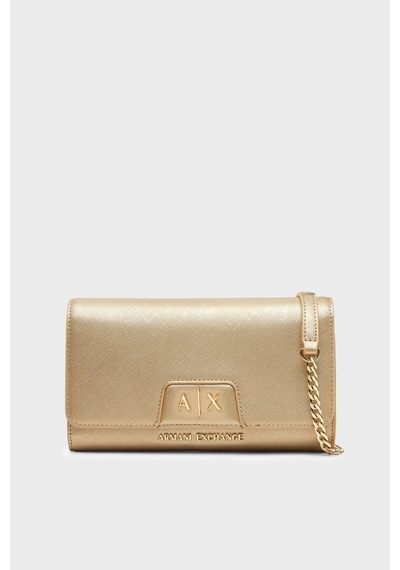 Armani Exchange Çıkarılabilir Zincir Askılı Portföy Cüzdan Kadın Cüzdan Xw000358 Af26570 F1020 Ekru