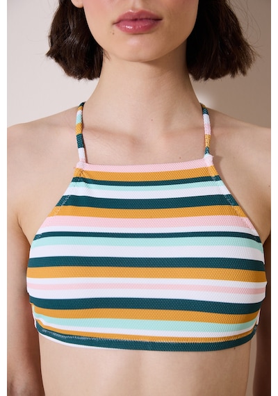 Penti Shona Halter Dokulu Çizgili Bikini Üstü Ply7v3ml24ıy-str
