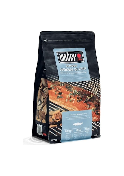 Weber 17665 Tütsü Cipsi, Deniz Ürünleri, 700 G, Hafif Meyveli Duman Aroması, Somon, Uskumru, Karides Ve Diğer Deni