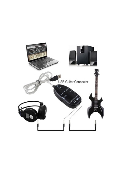 Usb Gitar Link Kablosu Usb Arayüz Kablosu Ses Bağlantısı Pc Kayıt Adaptörü