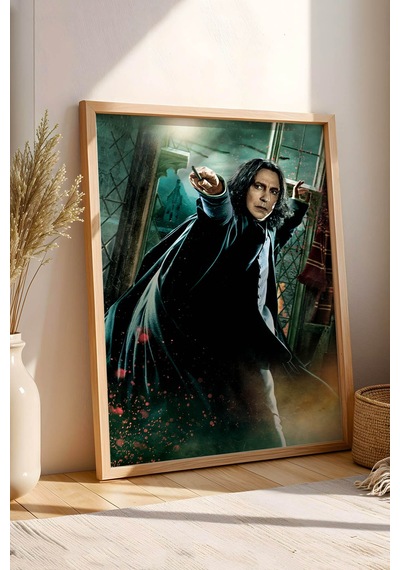 Severus Snape Özel Tasarım Çerçeveli Tablo - Lüks Harry Potter Karakter Posteri Modern Duvar Dekoru Kayın Severus Snape Özel Tasarım Çerçeveli Tablo - Lüks Harry Potter Karakter Posteri Modern Duvar Dekoru Kayın