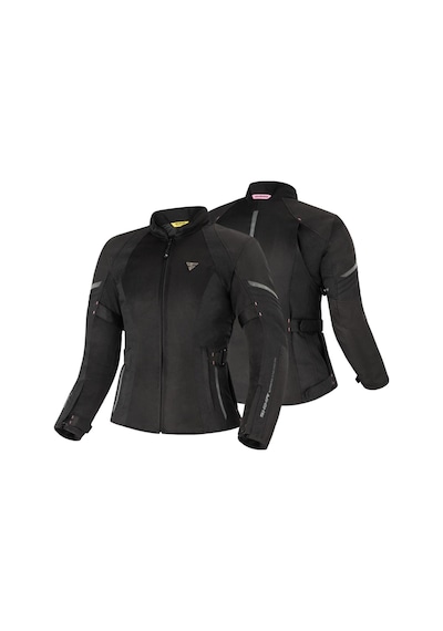 Shima Jet Lady Korumalı Kadın Motosiklet Montu Siyah
