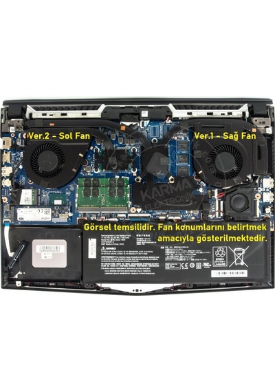 Casper Excalibur G780 Notebook Fan / Ver.1 (Sağ Fan)