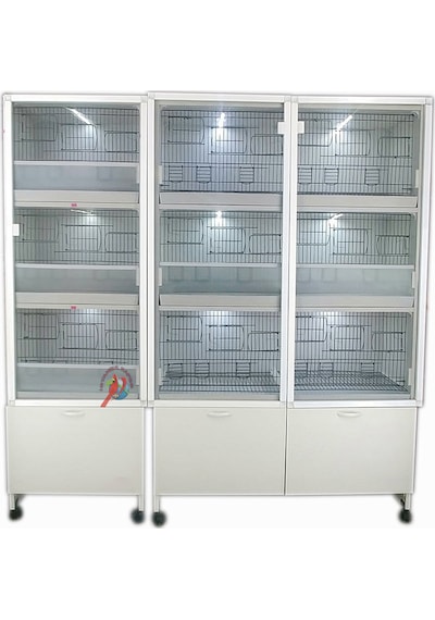İstanbul Kafes Model 9D Pvc Kuş Dolabı
