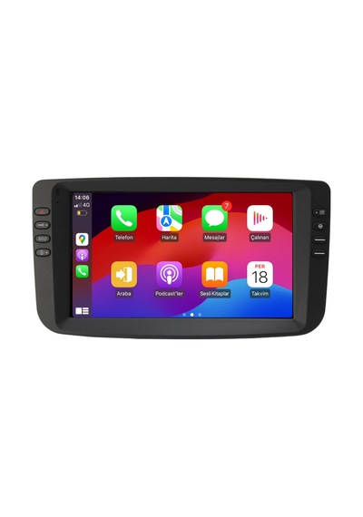 Fiat Linea Araç Multimedya Android Ekran Carplay Navigasyon Double Teyp 4+64 9" 12-15 Black Cadence 9"