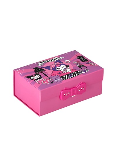 Kuromi Lisanslı Makyaj Kutu Organizer Pembe
