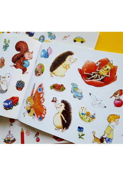 Yeşil Kitap Serisi / Okumalı Boyama - Resimleme Kitabı (Çıkartmalı) 5+ Yaş