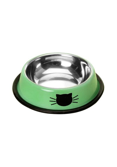 Paslanmaz Çelik Kedi Köpek Mama ve Su Kabı 180 ML