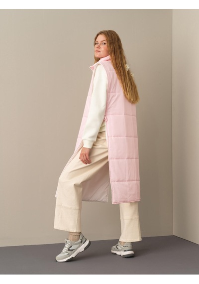 Xint Pembe Regular Fit Dik Yaka Yelek 290391