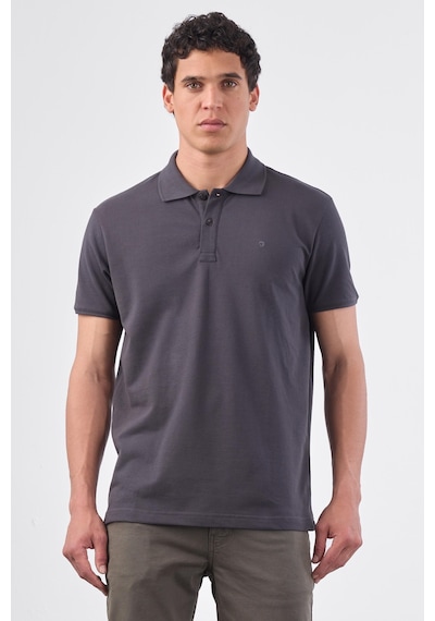 Dufy Antrasit Düz Erkek T-shirt - Slim Fit Antrasit