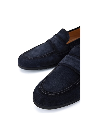 Franceschetti Erkek Hakiki Deri Lacivert Loafer Ayakkabı 981 0273001 Erk Ayk Y26 Navy