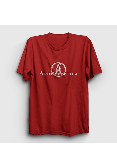 Presmono Unisex A Apocalyptica T-shirt Kırmızı