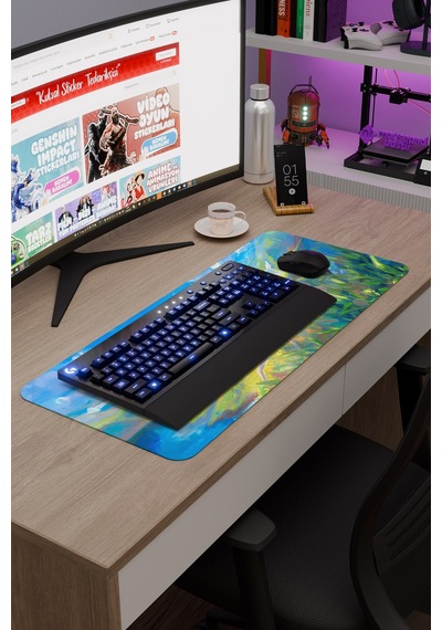 Mononoke Hime Anime V3 - 70x30 Xl Gaming Kauçuk Kaymaz Taban Mouse Pad Fare Altlığı