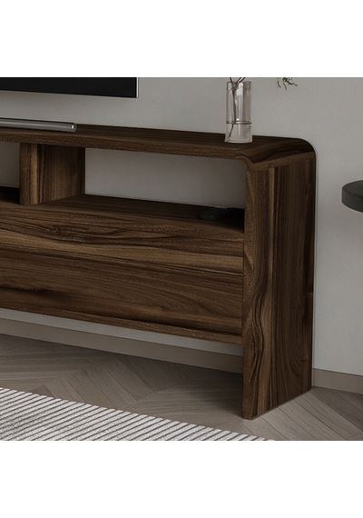 İnarch Dizayn Onda 2 Kapaklı Tv Sehpası - 160 Cm Modern Depolama Üniteli Tv Konsolu Ceviz İnarch Dizayn Onda 2 Kapaklı Tv Sehpası - 160 Cm Modern Depolama Üniteli Tv Konsolu Ceviz