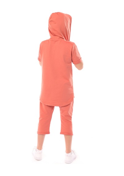 Toontoy Erkek Çocuk Toontoy Kids Wear Baskılı Bermudatakım Kiremit