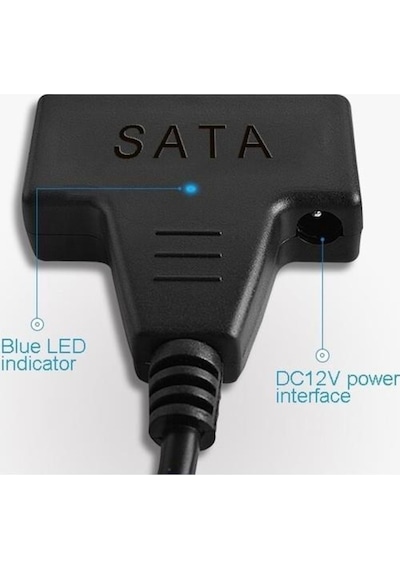 Usb 3.0 To Sata 2.5" 3.5" Hdd Kablo12V Power Adaptörlü Usb 3.0 To Sata 2.5" 3.5" Hdd Kablo12V Power Adaptörlü