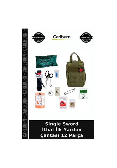 Single Sword İthal İlk Yardım Çantası 12 Parça Tatil Hazırlığı Yedek Çanta Bireysel Koruma