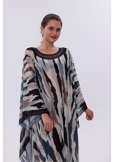Tarzını Seç Kimono Pareo - Tesettür Pareo - Bodrum Model 240x135 Cm Çok Renkli