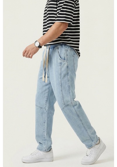 Bigdart Erkek Rahat Kesim Baggy Jean Pantolon 30074 - Mavi
