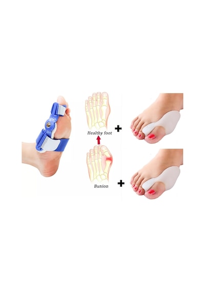 Başarı Ortopedi Halluks Valgus Gece Ateli Mavi Silikon Bunyon Seti 2 Adet