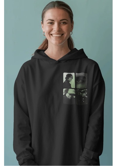 Sevbano Justin Bieber Şarkıcı Sırt Baskılı Unisex Oversize Penye Hoodie Siyah Sevbano Justin Bieber Şarkıcı Sırt Baskılı Unisex Oversize Penye Hoodie Siyah