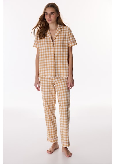 Penti Tarçın Picnic Mood Pamuklu Gömlek Pantolon Pijama Takımı