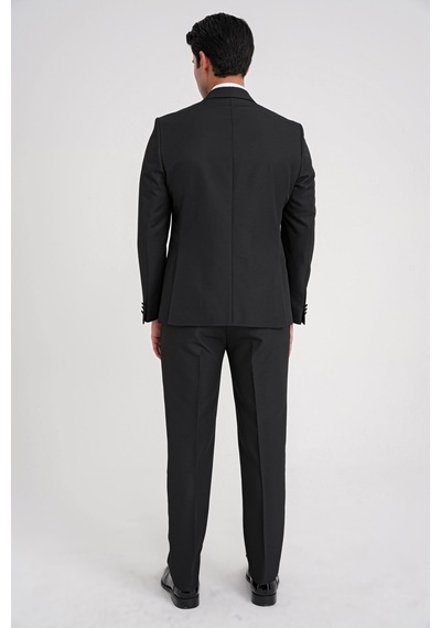 Efor Black 083 Takım Slim Siyah Siyah