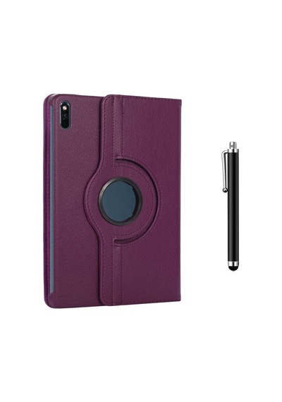 Huawei Matepad 11 2021 10.95 Inç Uyumlu 360 Dönerli Tablet Kılıfı + Kalem Arka Kapak