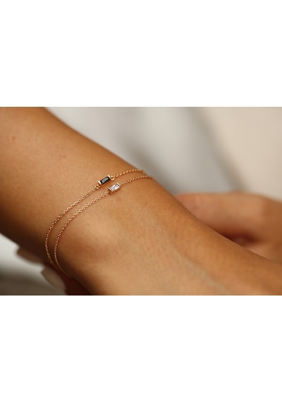Reis Kuyumculuk T1568 Baget Swarovski Bilezik Altın Bilezik