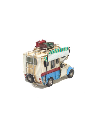 Dekoratif Metal Karavan Tenteli Sevimli Karavan