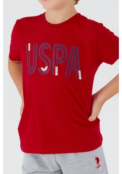U.S. Polo Assn Erkek Çocuk Bermuda Takımı US1334 Kırmızı
