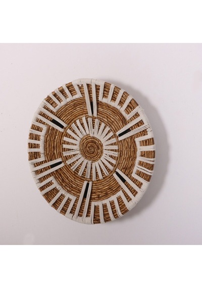 Aspendos 50x12 Cm Çap- Doğal Abaka Duvar Tabağı